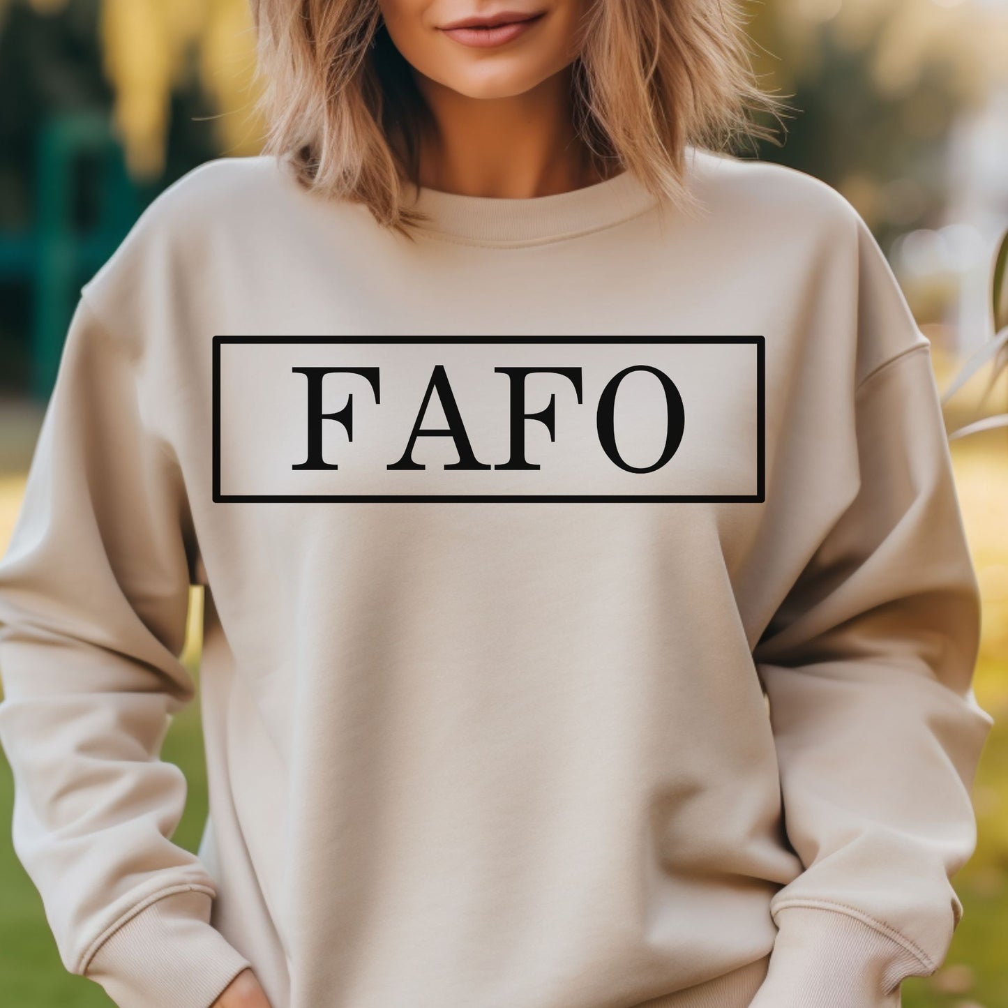FAFO Sweatshirt Bold Graphic Statement Shirt