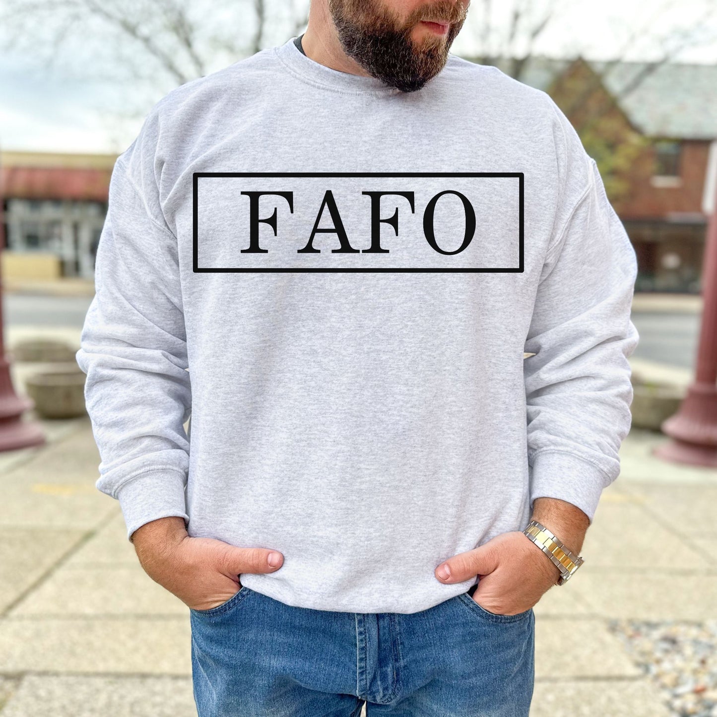 FAFO Sweatshirt Bold Graphic Statement Shirt