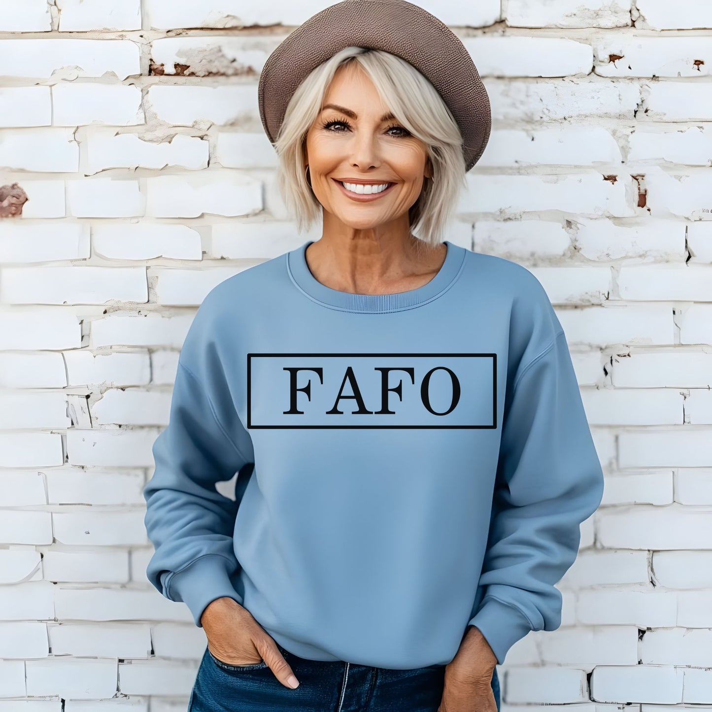 FAFO Sweatshirt Bold Graphic Statement Shirt