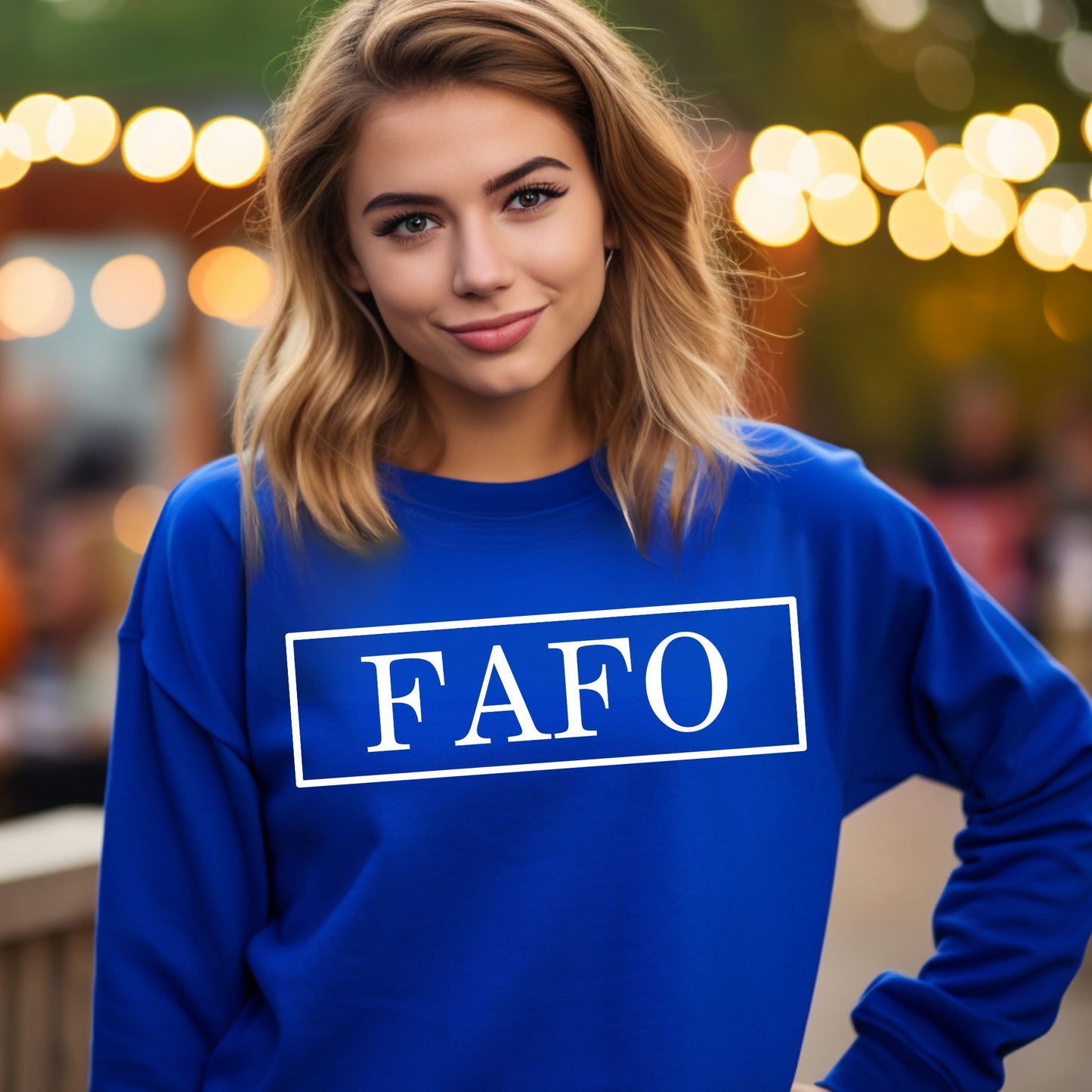 FAFO Sweatshirt Bold Graphic Statement Shirt