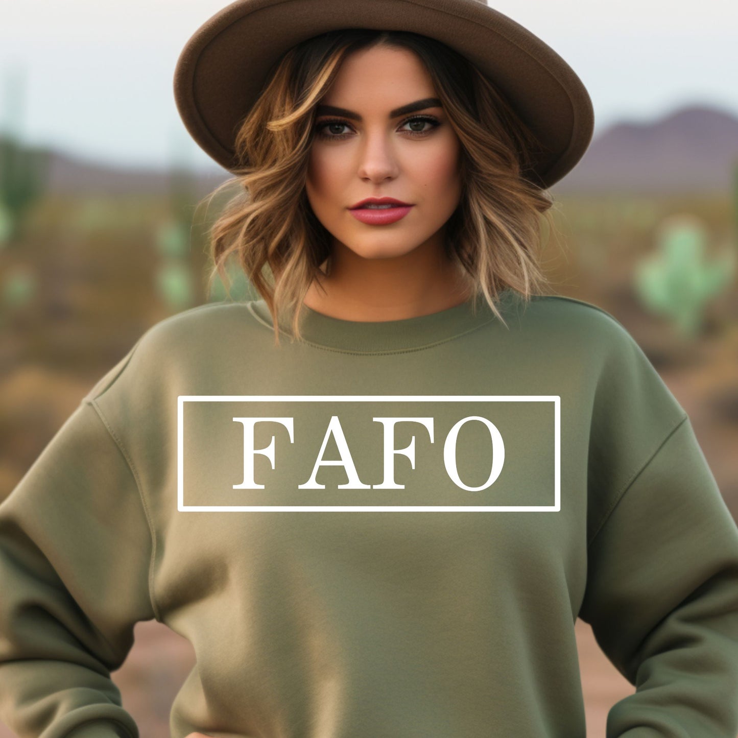 FAFO Sweatshirt Bold Graphic Statement Shirt
