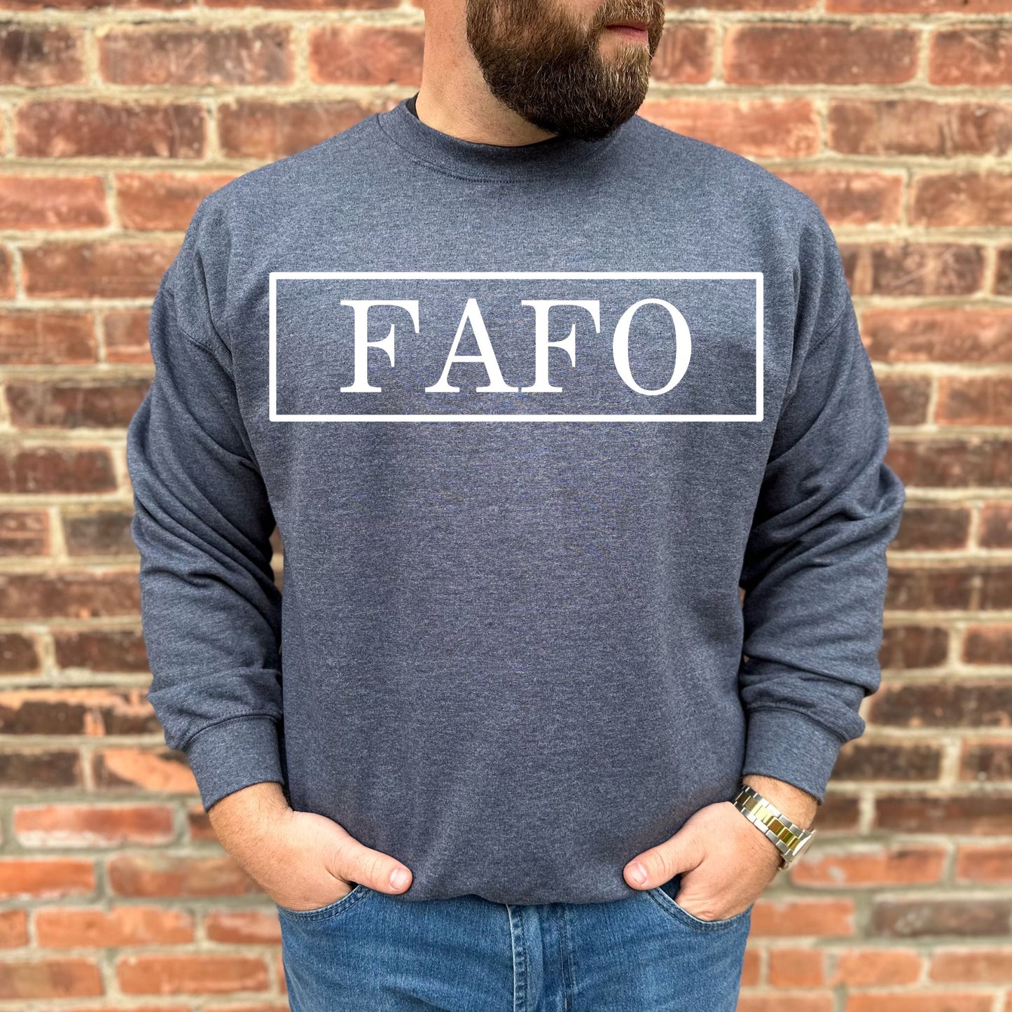 FAFO Sweatshirt Bold Graphic Statement Shirt