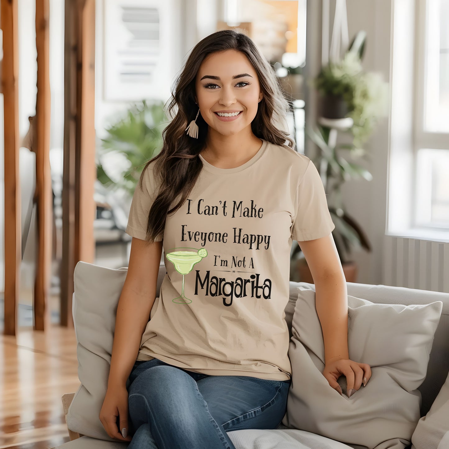 Funny Margarita T-Shirt, “I Can’t Make Everyone Happy” Tee, Playful Cocktail T-Shirt , Birthday Gift, Humor Tee, Unisex Shirt, Party Wear, Bar Lover's Gift
