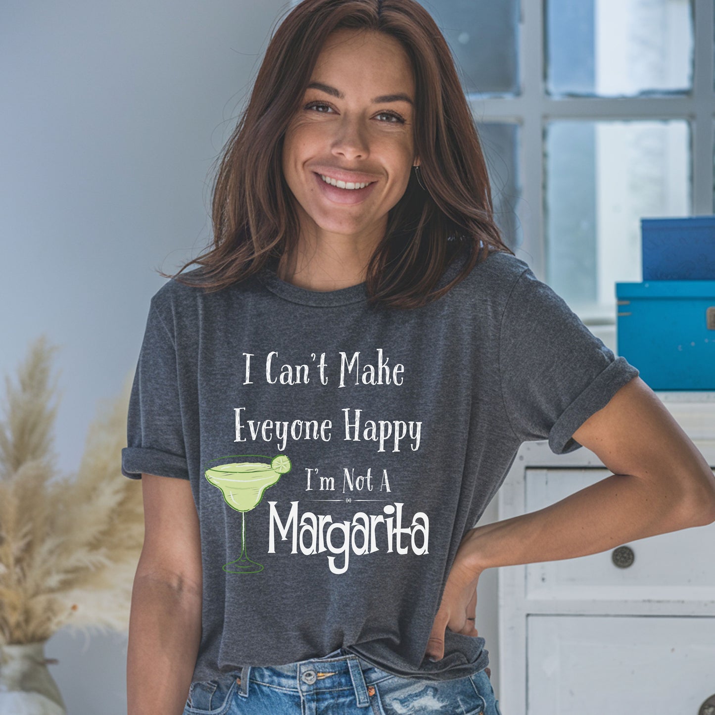 Funny Margarita T-Shirt, “I Can’t Make Everyone Happy” Tee, Playful Cocktail T-Shirt , Birthday Gift, Humor Tee, Unisex Shirt, Party Wear, Bar Lover's Gift