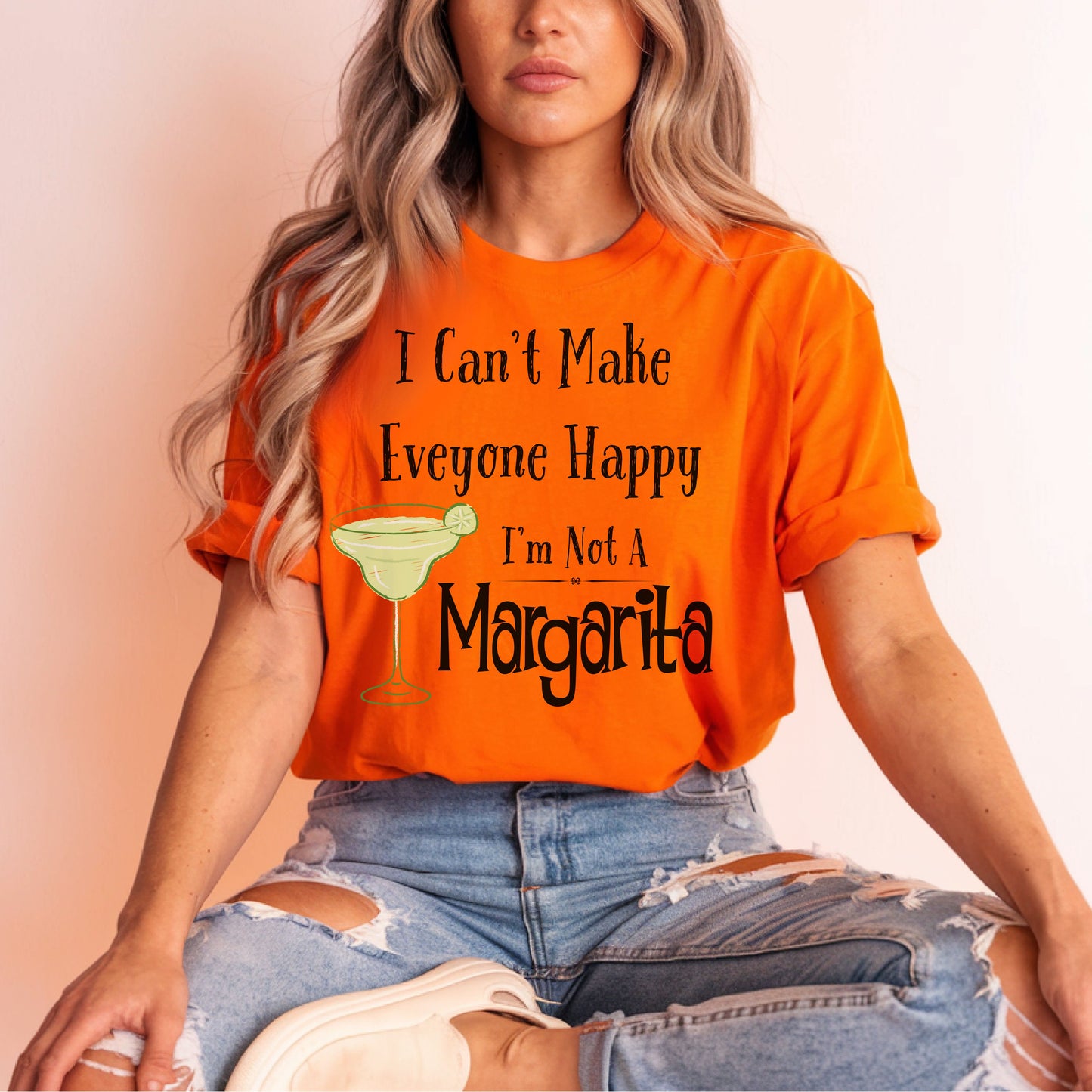 Funny Margarita T-Shirt, “I Can’t Make Everyone Happy” Tee, Playful Cocktail T-Shirt , Birthday Gift, Humor Tee, Unisex Shirt, Party Wear, Bar Lover's Gift