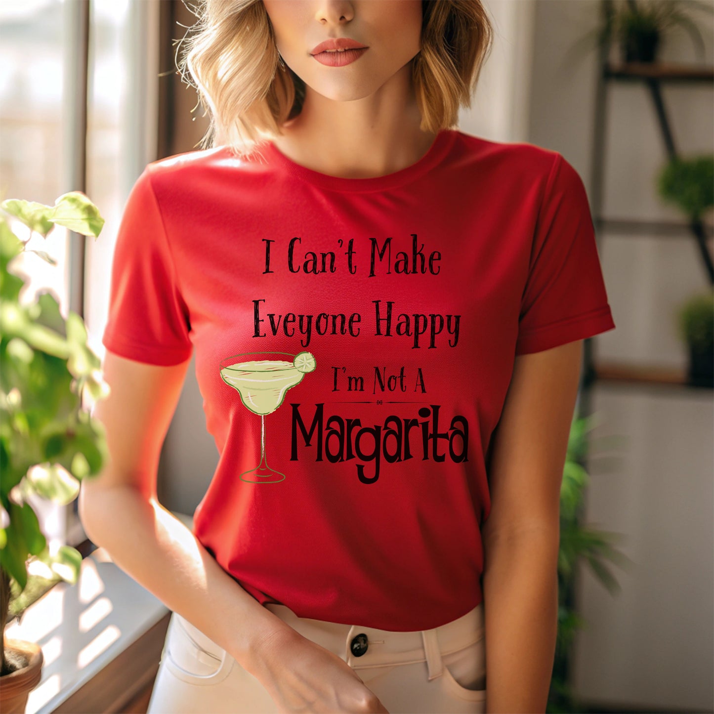Funny Margarita T-Shirt, “I Can’t Make Everyone Happy” Tee, Playful Cocktail T-Shirt , Birthday Gift, Humor Tee, Unisex Shirt, Party Wear, Bar Lover's Gift
