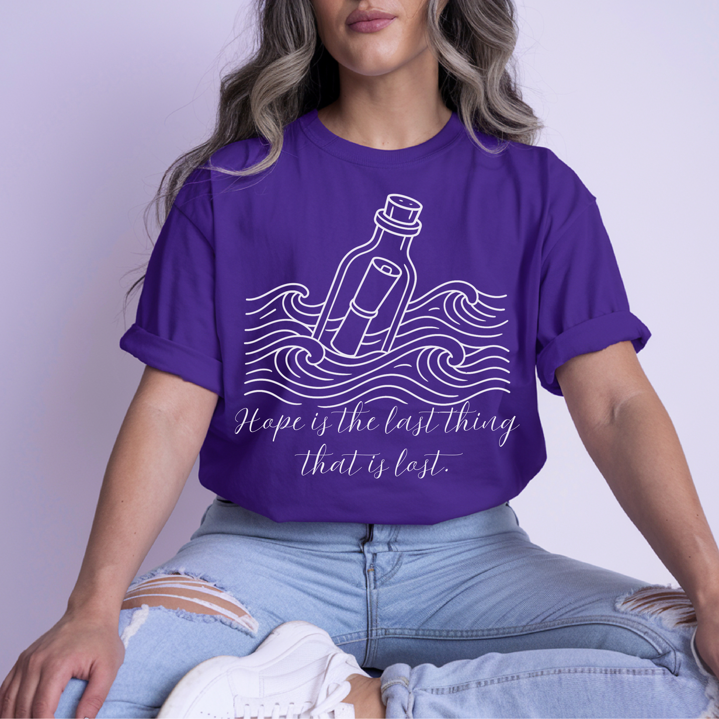 Hope Message in a Bottle T-Shirt – Inspirational Graphic Tee for Dreamers & Believers