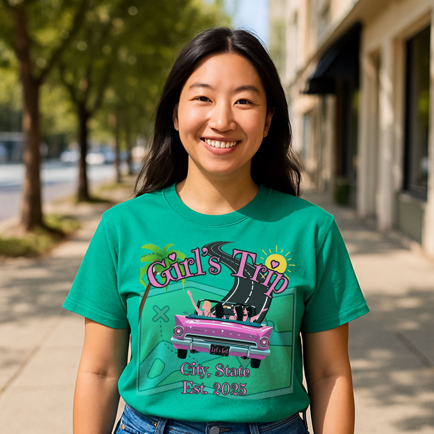 Custom Girls Trip Tee Road Trip Shirt for Women Matching Girls Trip Shirts Travel Squad Matching Tee Girls Trip 1