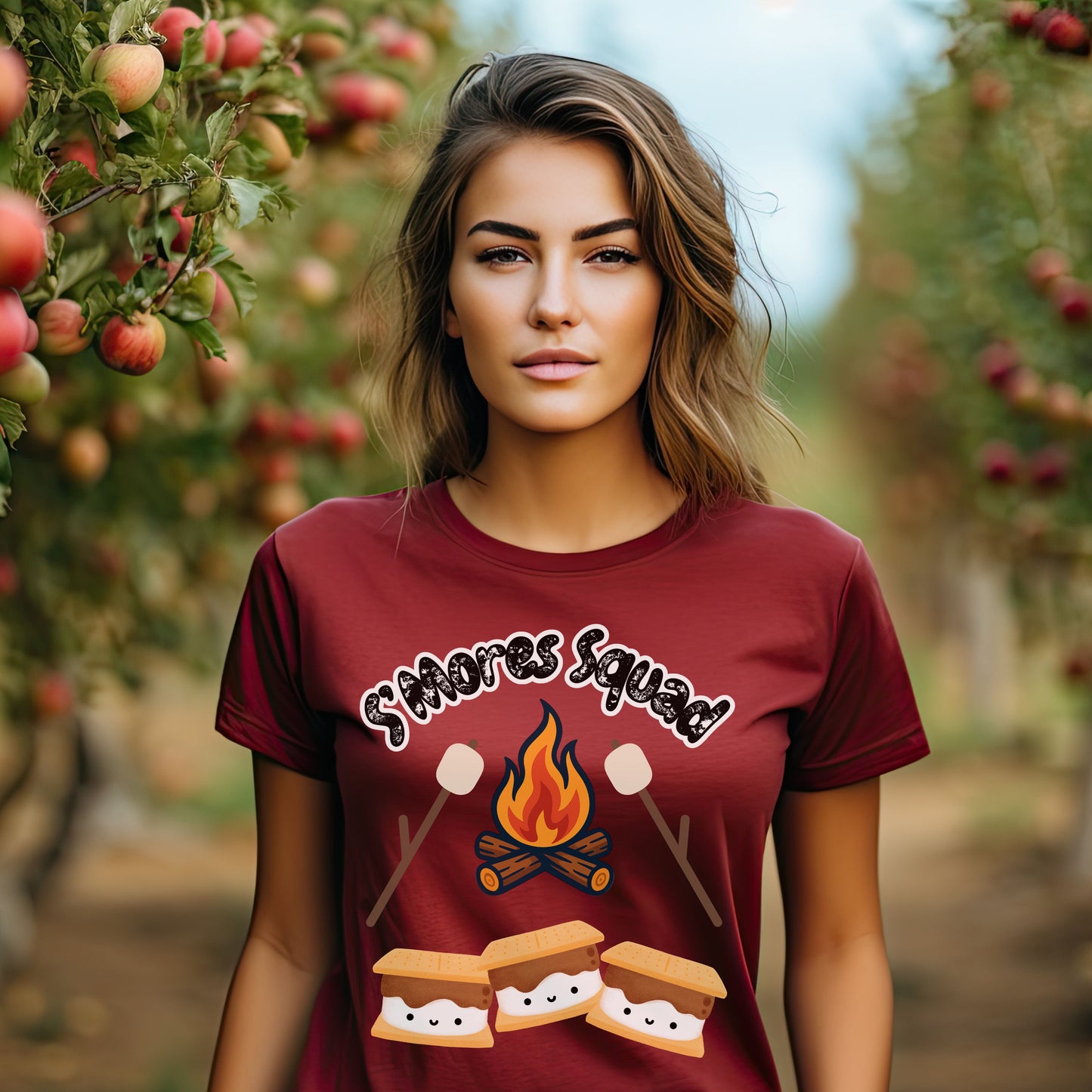 S'mores Squad T-Shirt, Fun Camping Shirt, Summer Vibes Tee, Unisex Graphic Tee, Outdoor Adventure Outfit