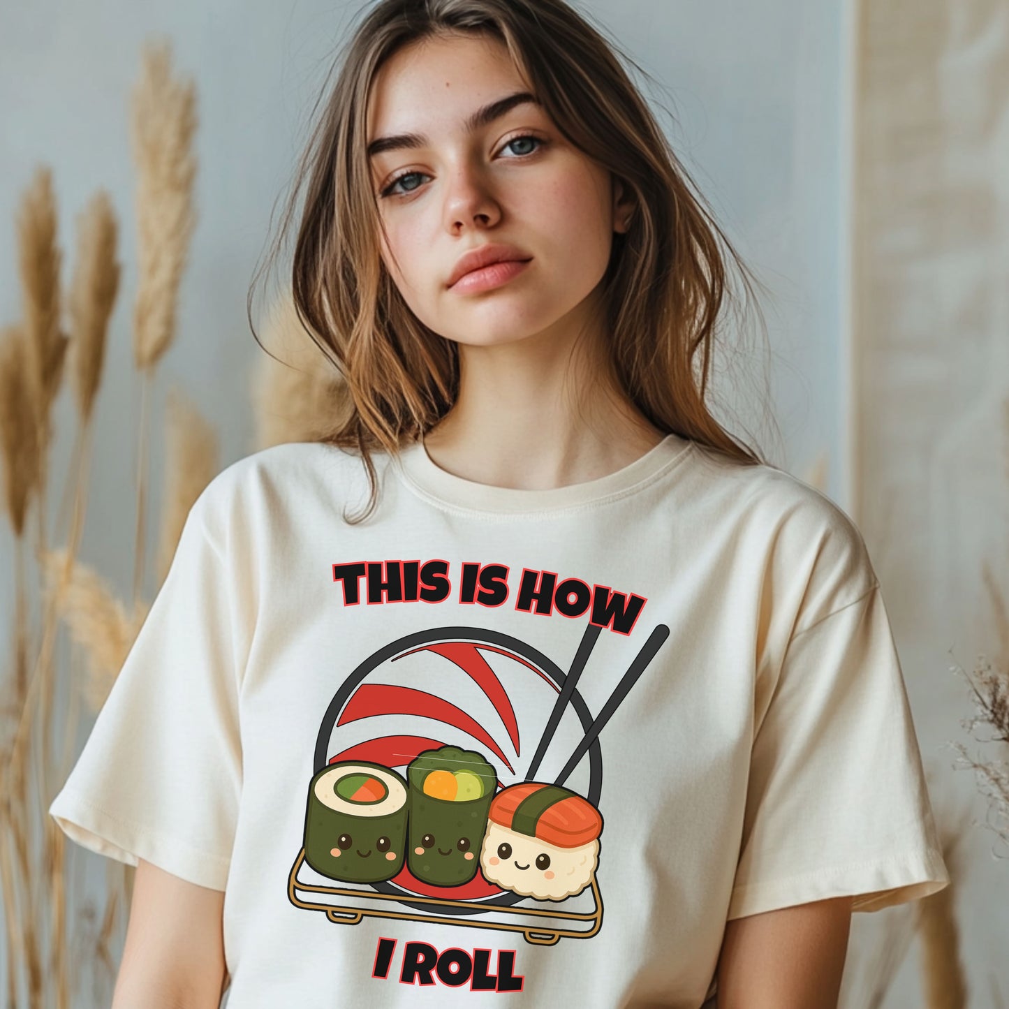 This Is How I Roll Sushi T-Shirt – Funny Kawaii Japanese Food Tee