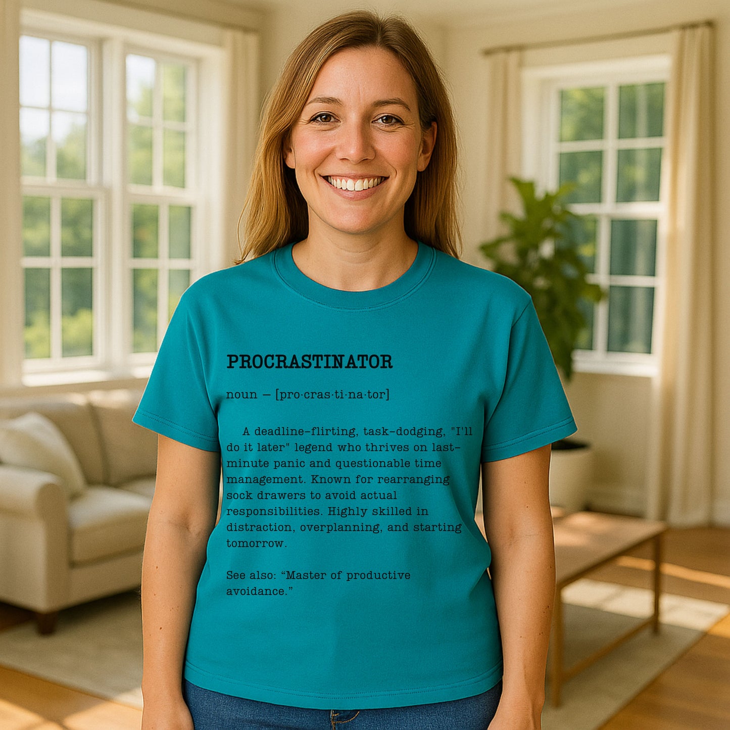 Funny Procrastinator T-Shirt – Sarcastic Dictionary Style Tee