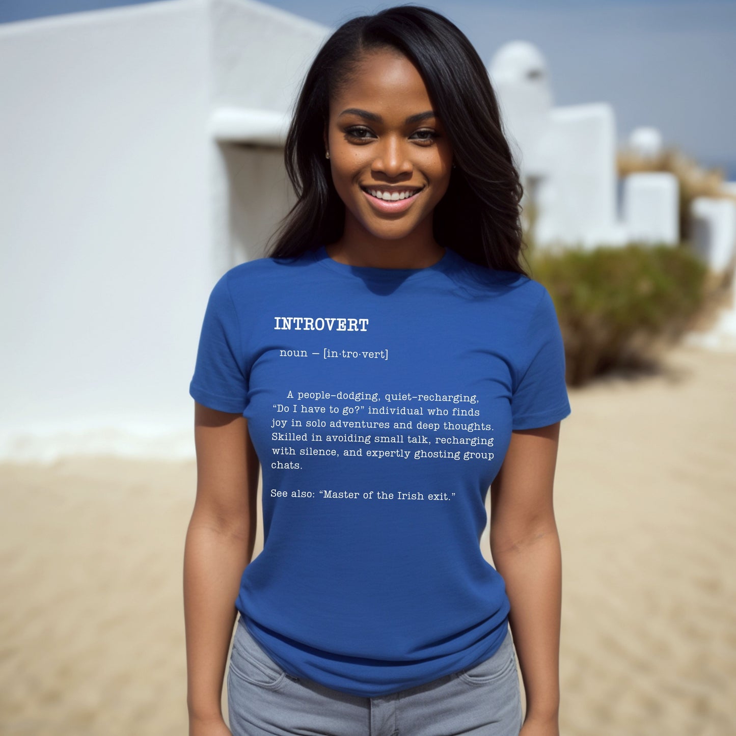 Introvert Definition T-Shirt – Funny Gift for Quiet People & Thinkers