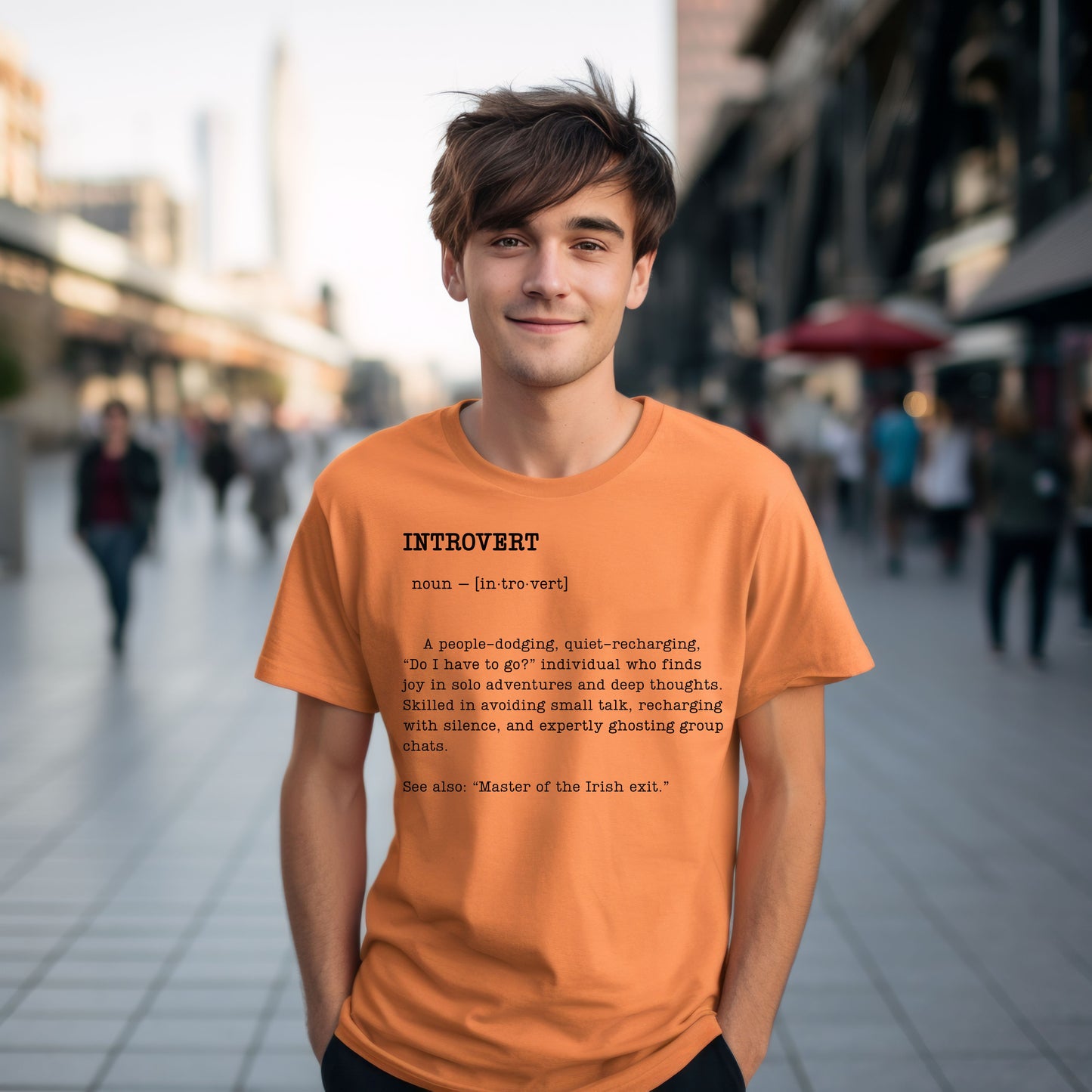Introvert Definition T-Shirt – Funny Gift for Quiet People & Thinkers