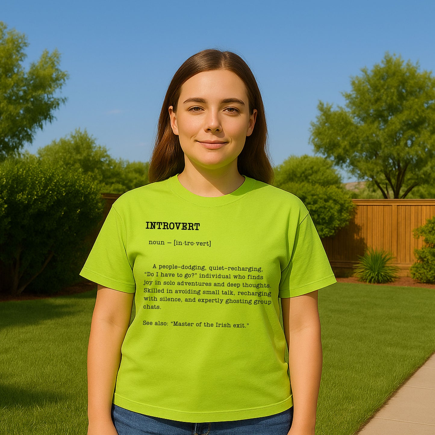 Introvert Definition T-Shirt – Funny Gift for Quiet People & Thinkers