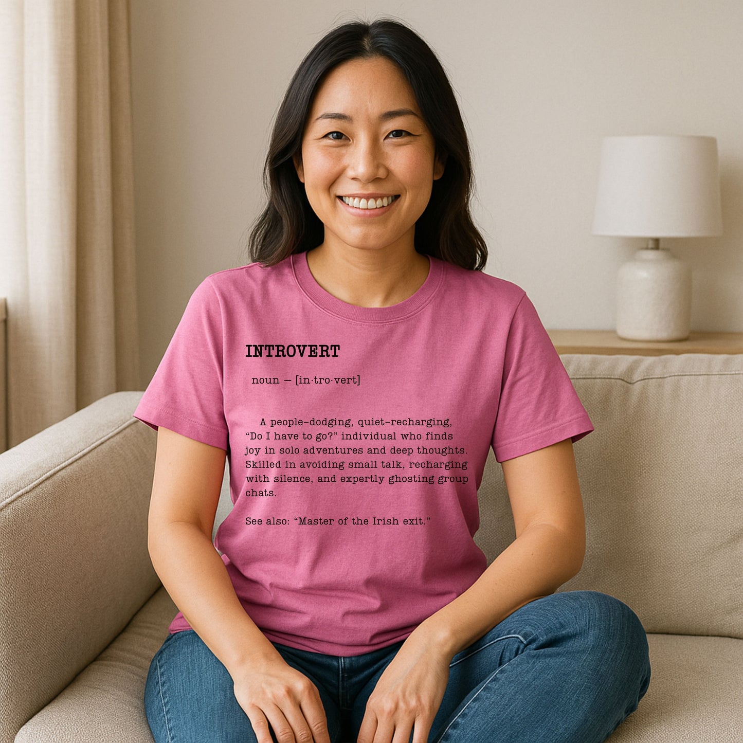 Introvert Definition T-Shirt – Funny Gift for Quiet People & Thinkers