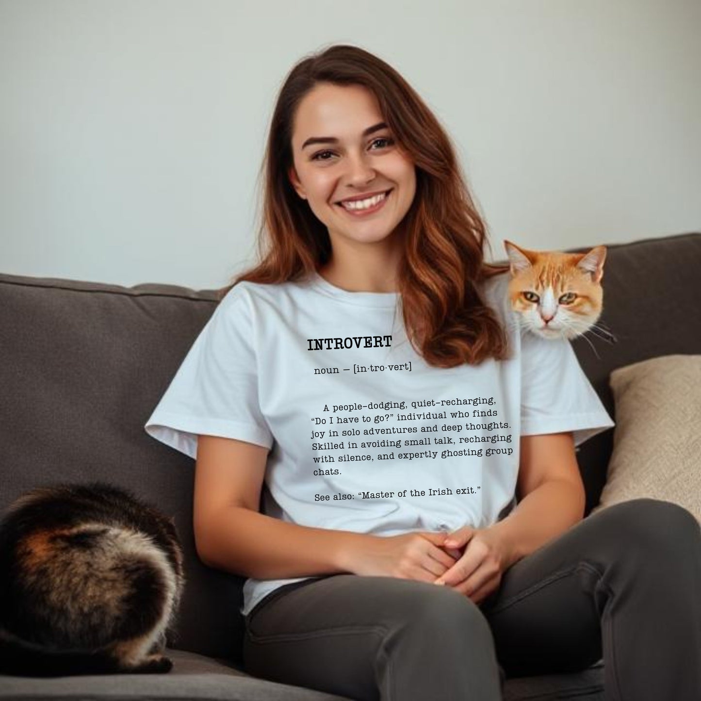 Introvert Definition T-Shirt – Funny Gift for Quiet People & Thinkers