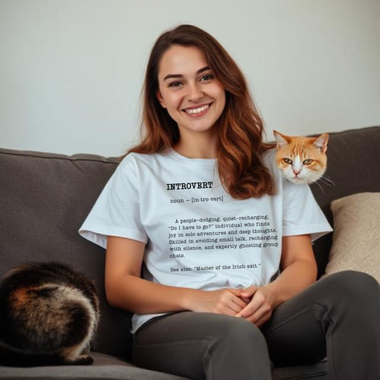 Introvert Definition T-Shirt – Funny Gift for Quiet People & Thinkers