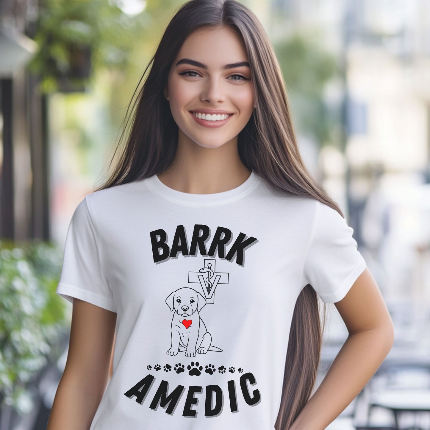 Barrkamedic Dog Lover T-Shirt – Funny Vet Tech Gift & Animal Rescue Tee