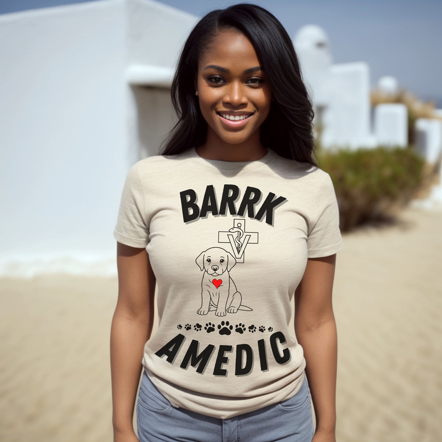 Barrkamedic Dog Lover T-Shirt – Funny Vet Tech Gift & Animal Rescue Tee