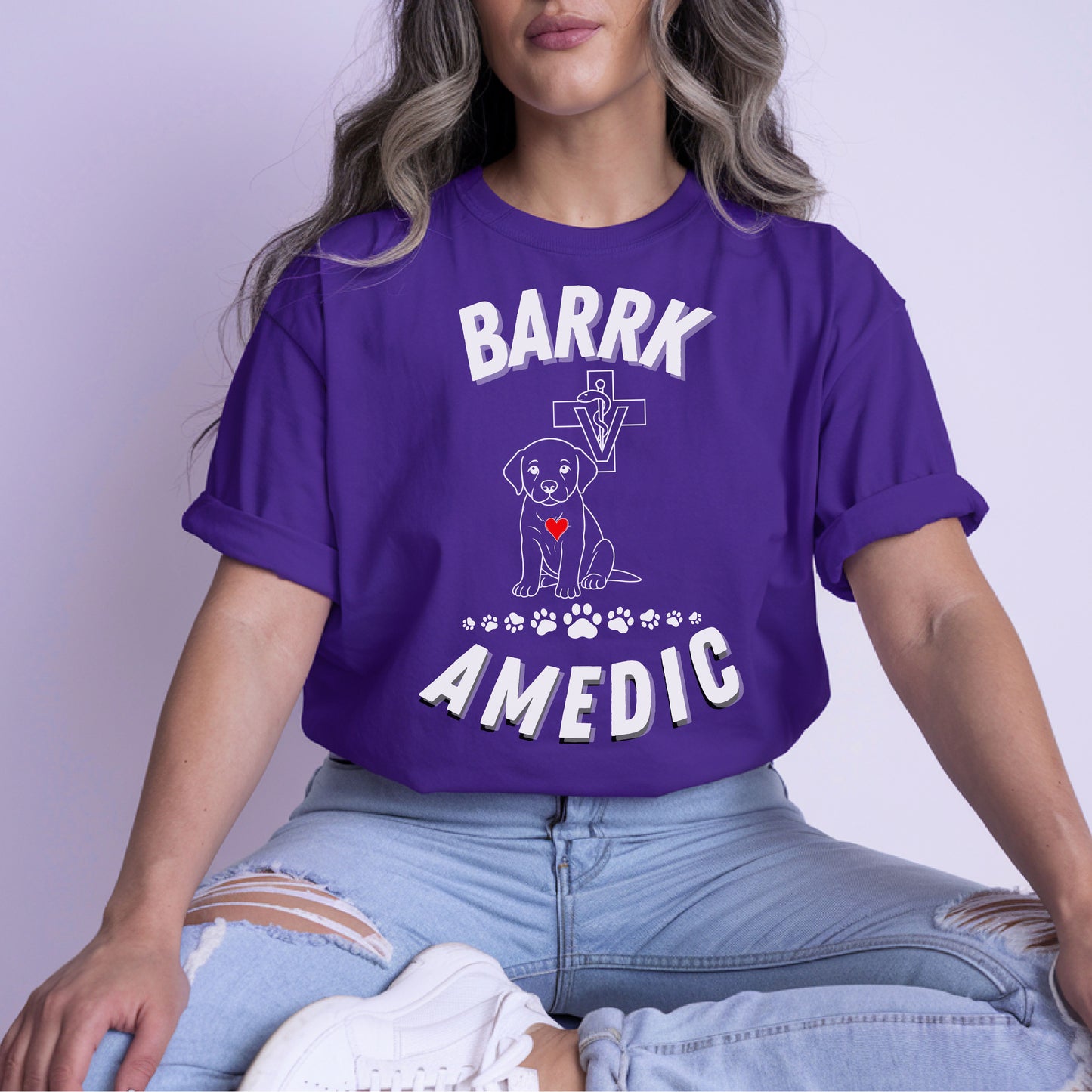 Barrkamedic Dog Lover T-Shirt – Funny Vet Tech Gift & Animal Rescue Tee