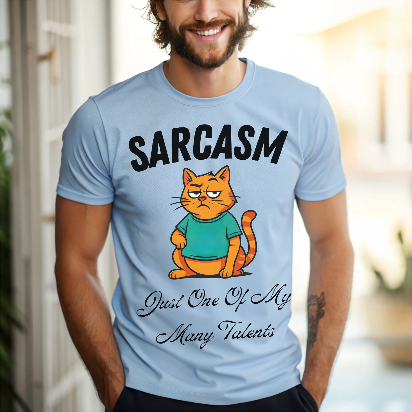 Sarcastic Cat T-Shirt – Funny Graphic Tee for Women, Snarky Humor Shirt, Casual Gift for Cat Lovers