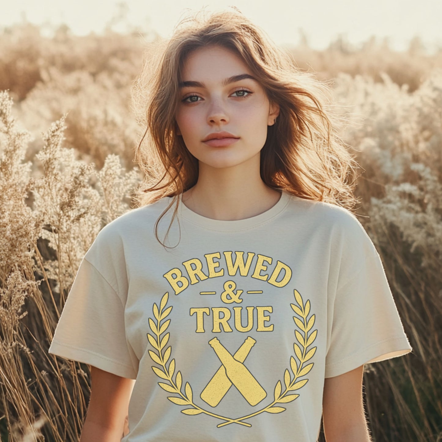 Brewed & True Retro Beer T-Shirt – Vintage Craft Beer Drinking Tee for Men & Women