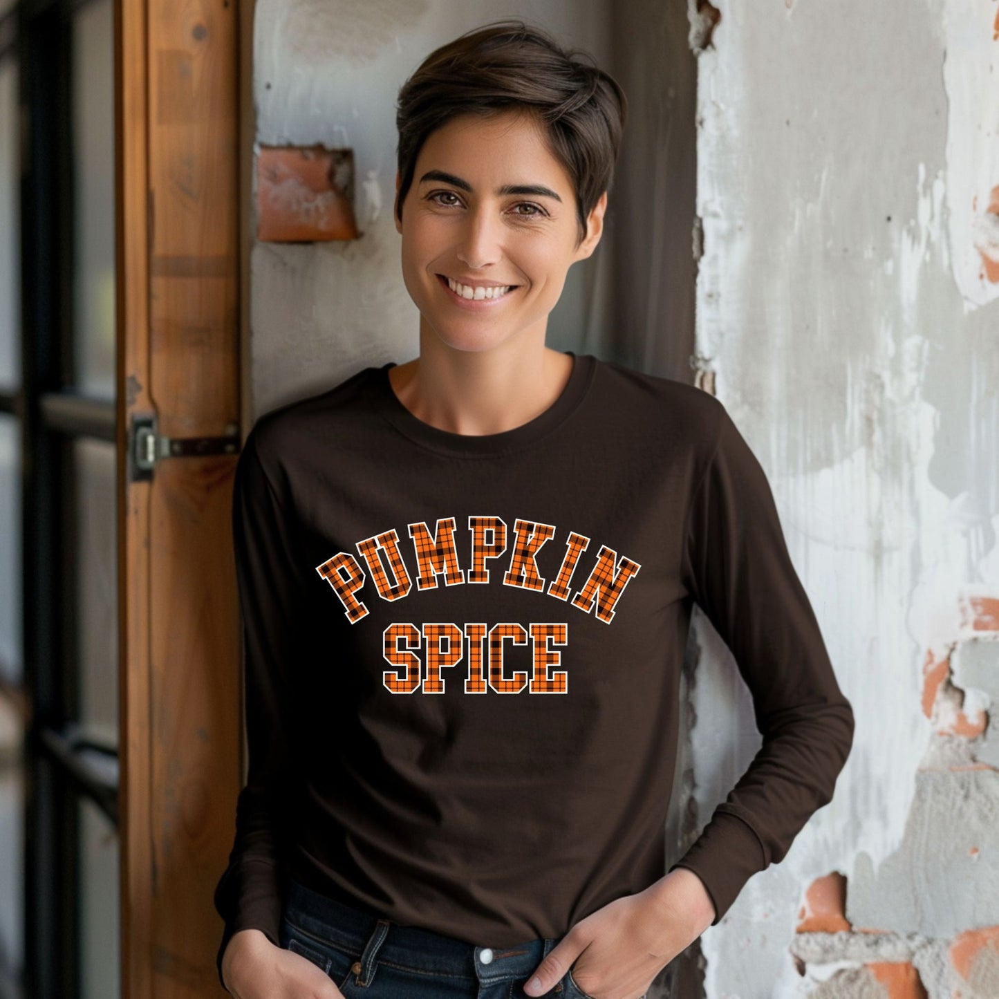 Pumpkin Spice T-Shirt Autumn Shirt For Pumpkin Spice Lover Fall Graphic Tshirt Long Sleeve Tee