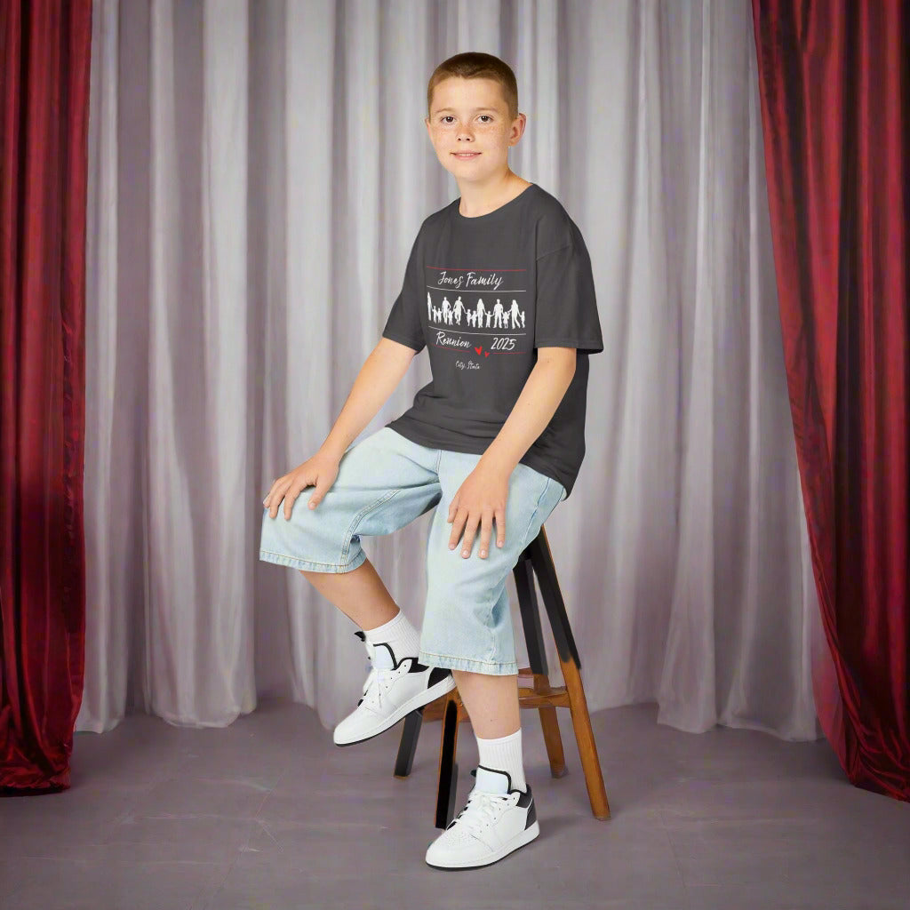 Kids Tee Family Reunion T-Shirt | Customizable Unisex Tee | Perfect for Gatherings, Celebrations, Family Events, Gifts