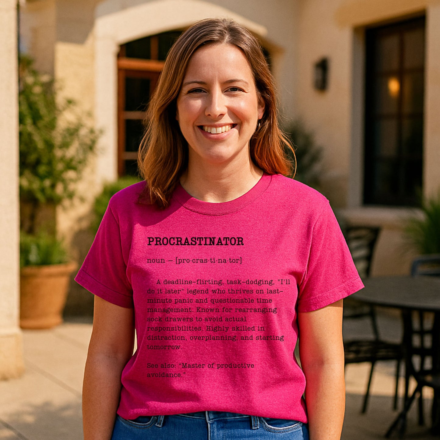 Funny Procrastinator T-Shirt – Sarcastic Dictionary Style Tee