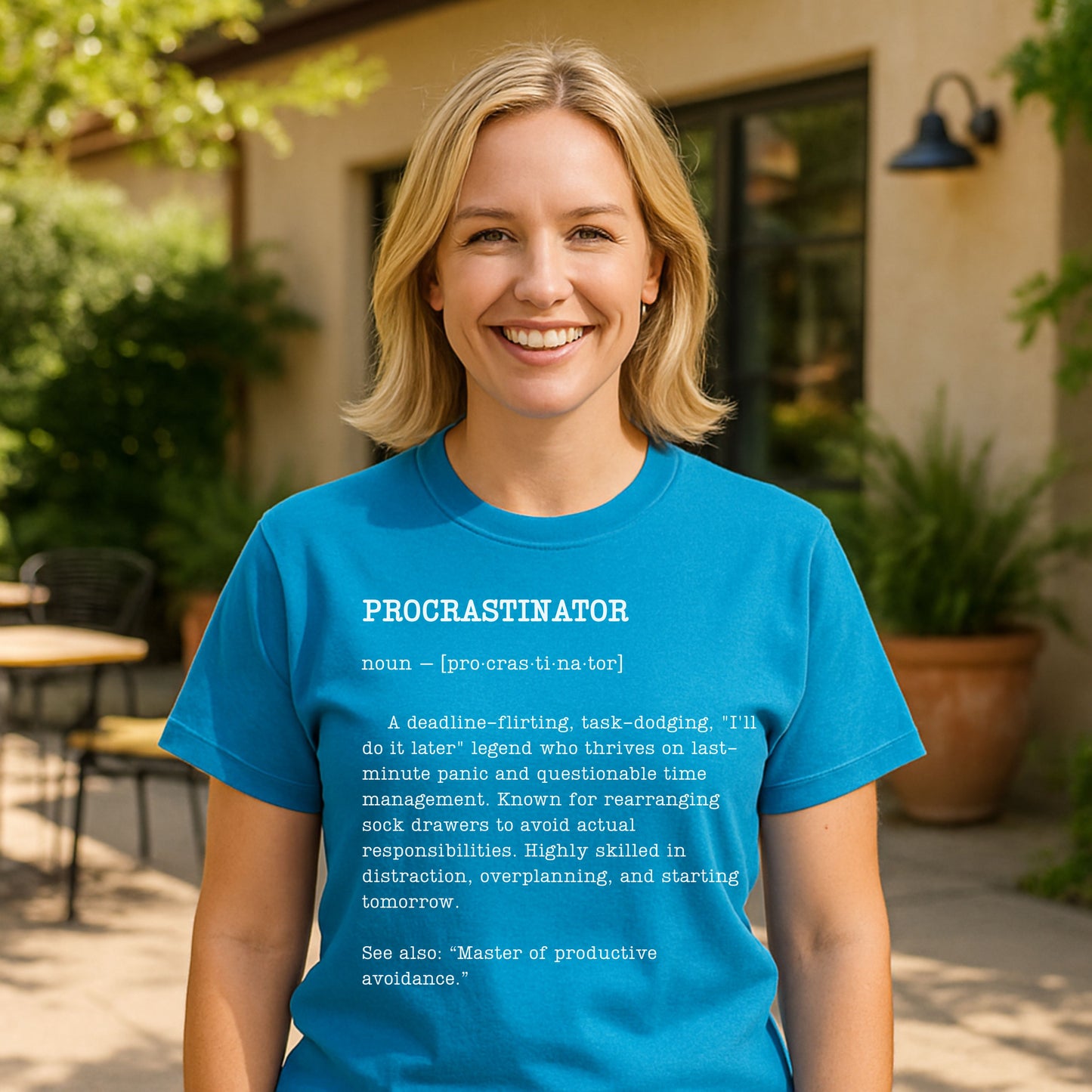 Funny Procrastinator T-Shirt – Sarcastic Dictionary Style Tee