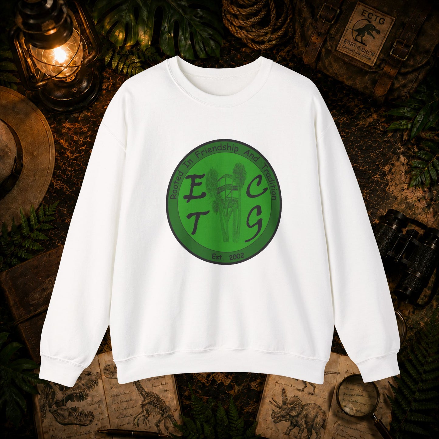 Classic ECTG Green Logo Crewneck Sweatshirt
