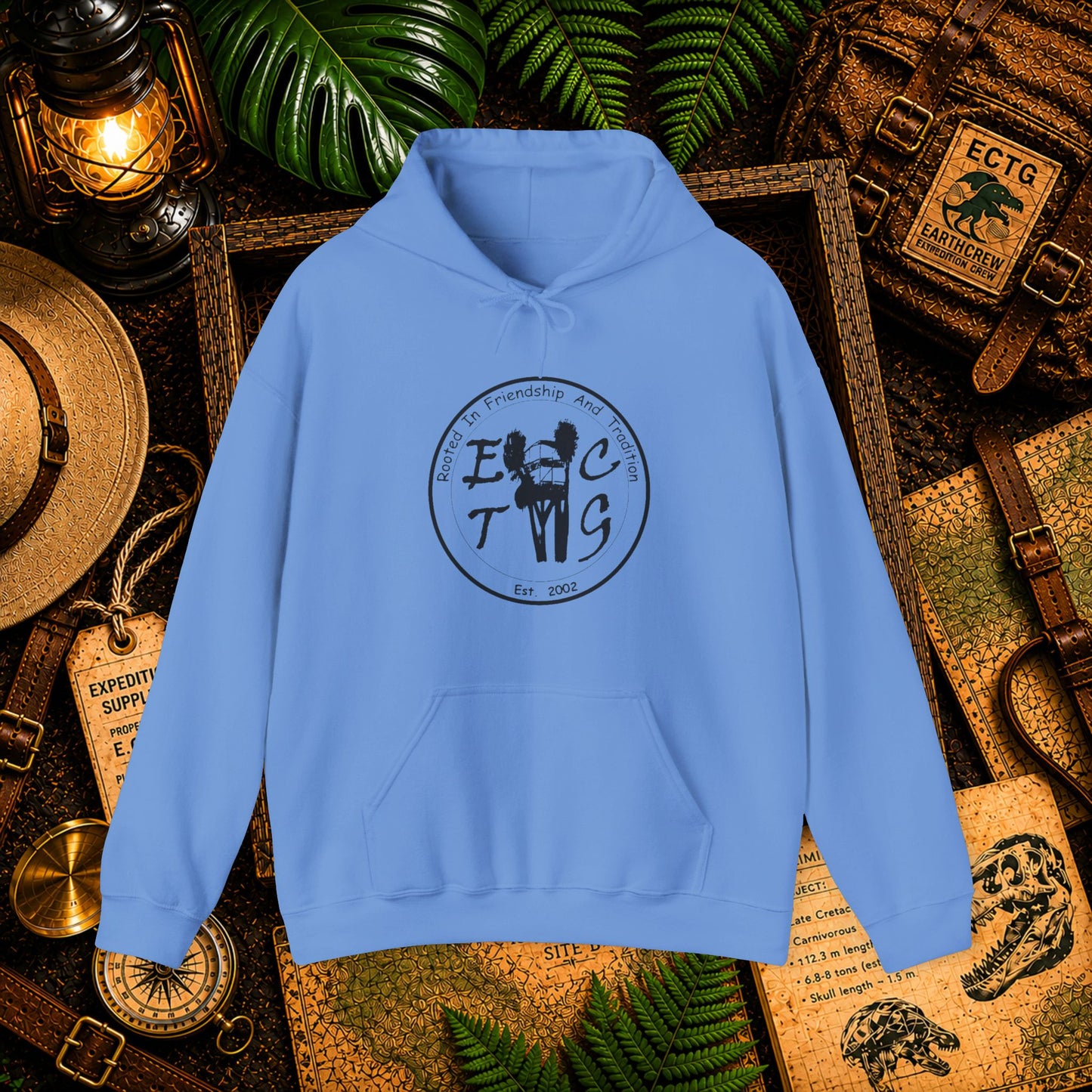 Black Outline ECTG Logo Hooded Sweatshirt