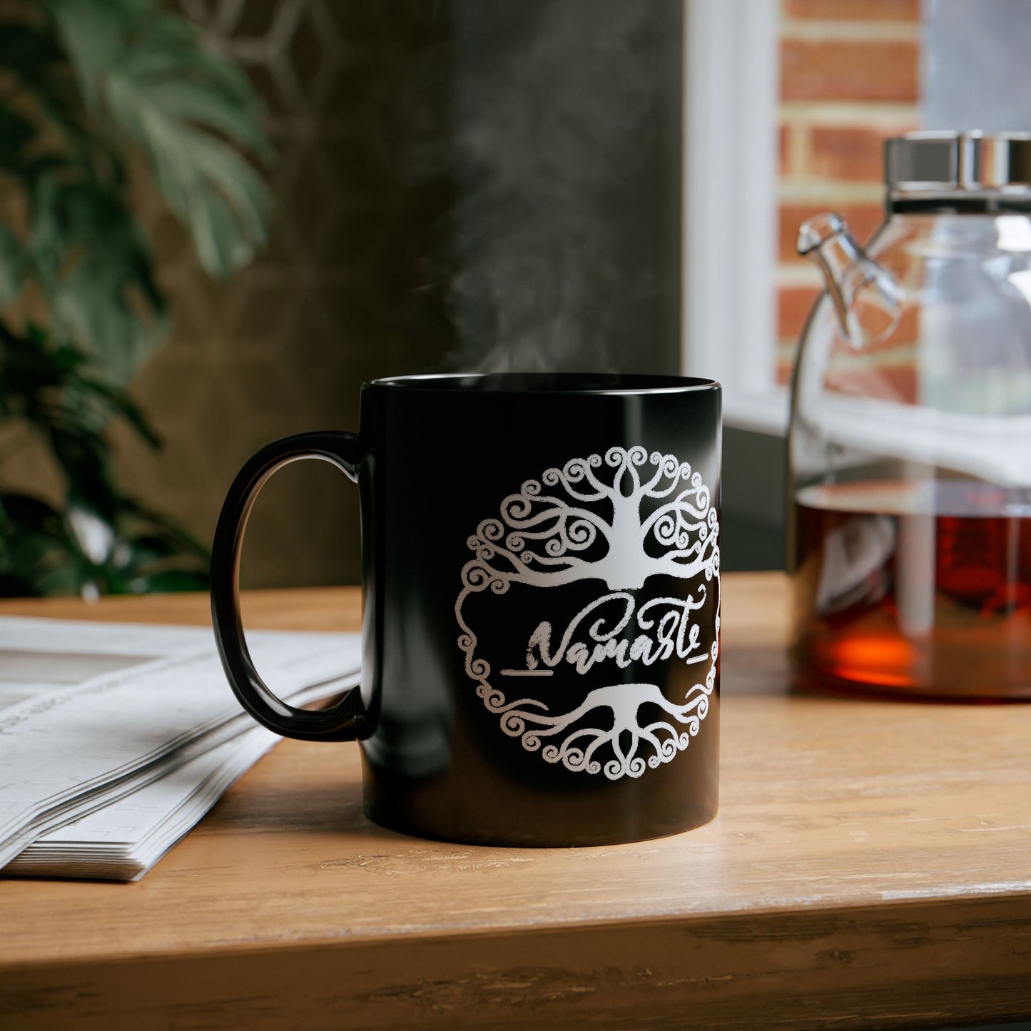 Namaste Tree of Life Mug – Yoga & Mindfulness Coffee Cup | Zen Spiritual Gift