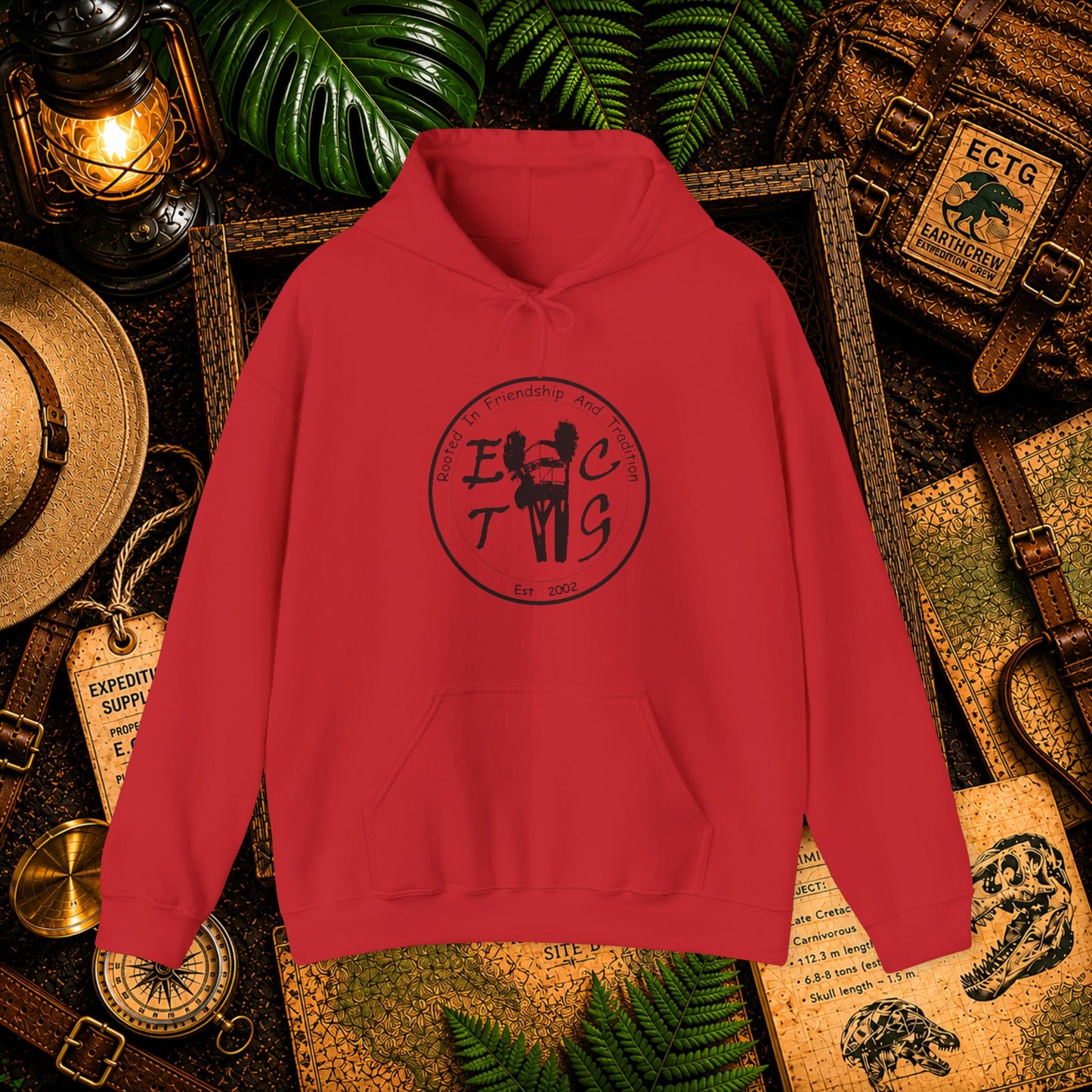 Black Outline ECTG Logo Hooded Sweatshirt