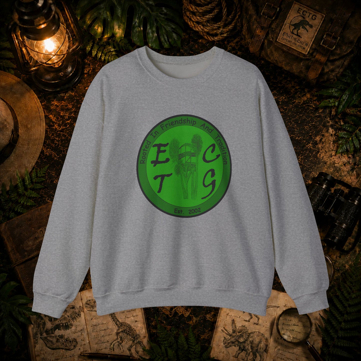 Classic ECTG Green Logo Crewneck Sweatshirt