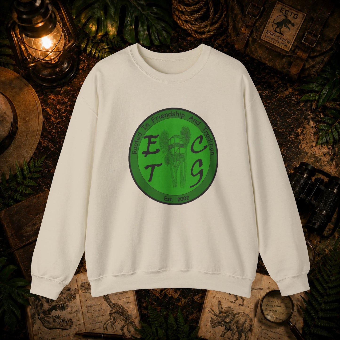 Classic ECTG Green Logo Crewneck Sweatshirt