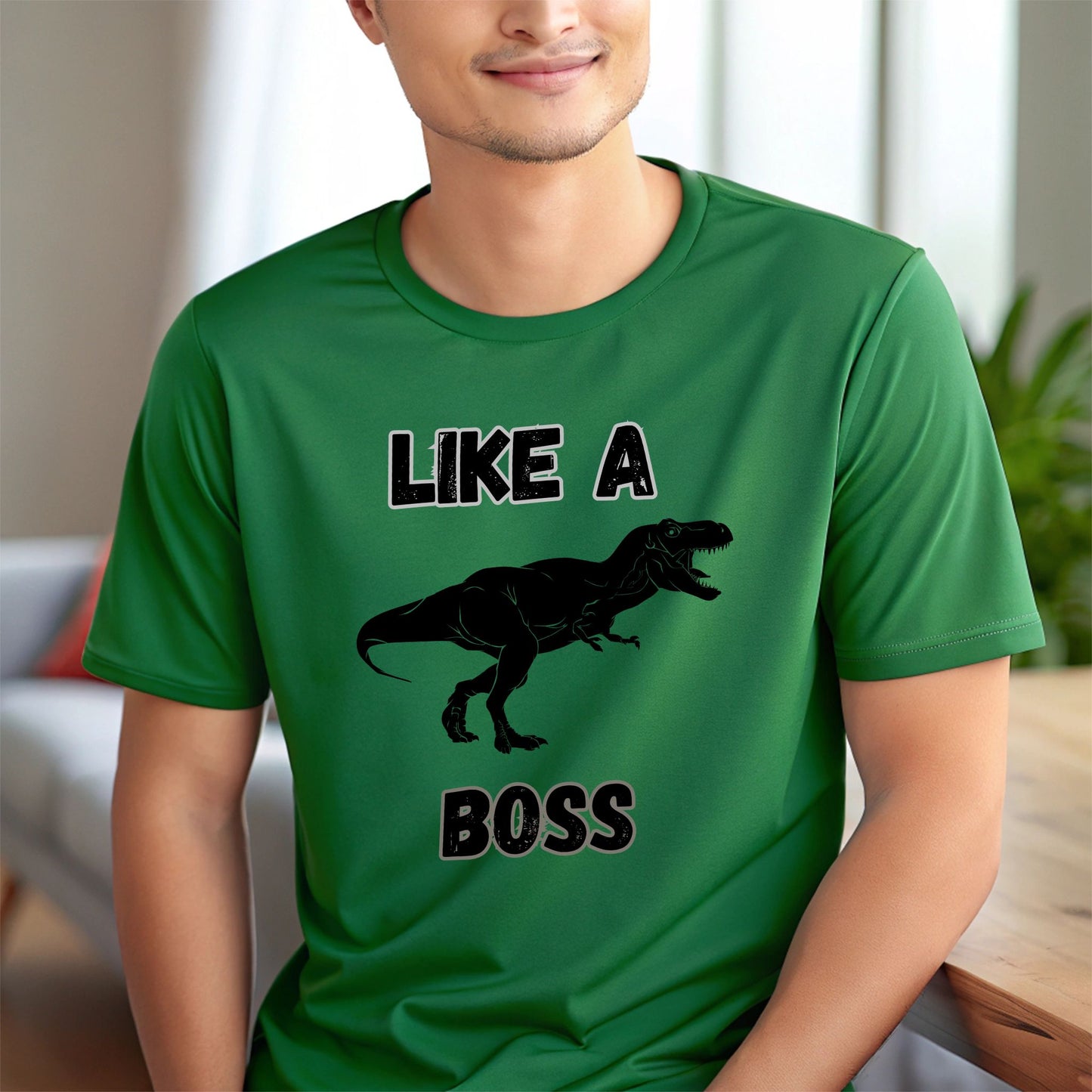 Like a Boss T-Rex T-Shirt – Funny Tyrannosaurus Rex Dinosaur Graphic Tee