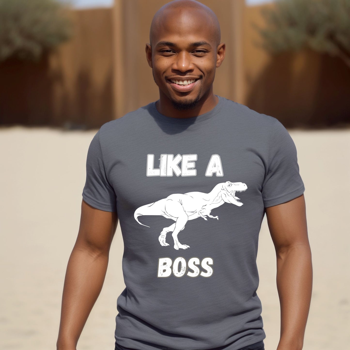 Like a Boss T-Rex T-Shirt – Funny Tyrannosaurus Rex Dinosaur Graphic Tee