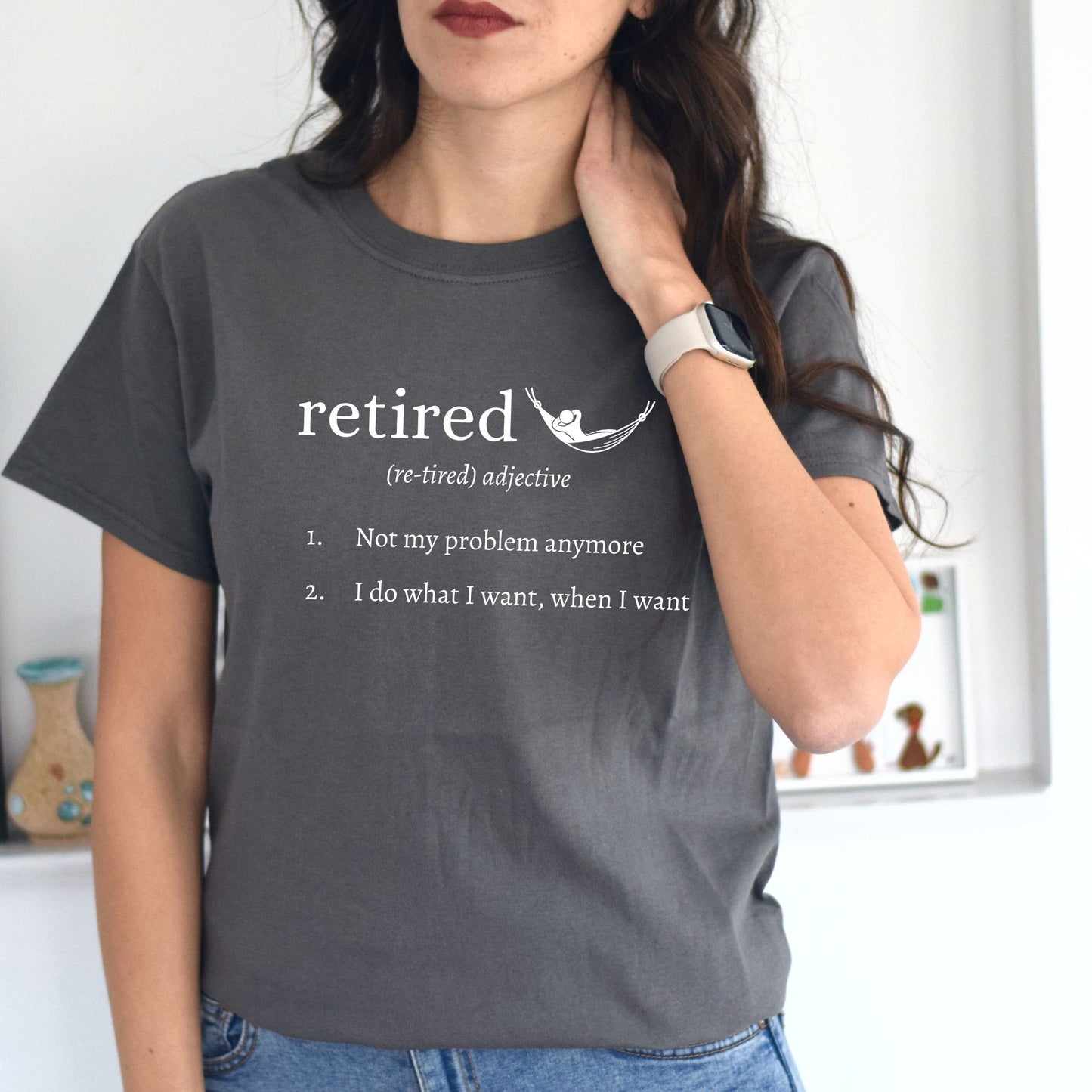 Retired Definition T-Shirt – Funny Retirement Shirt Definition Style Tee