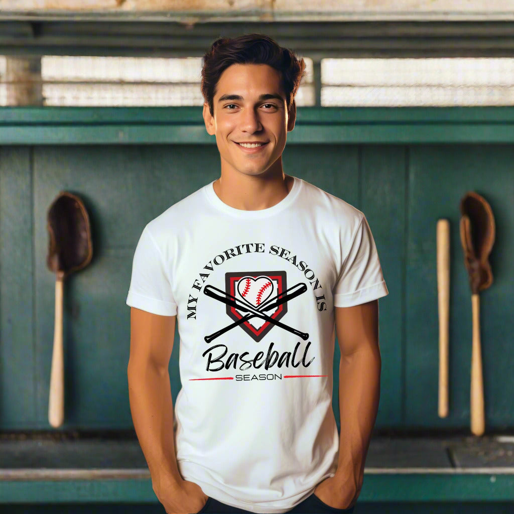 Baseball Shirt Baseball Fan Gift For Baseball Lover Favorite Season Baseball TShirt Sports Fan