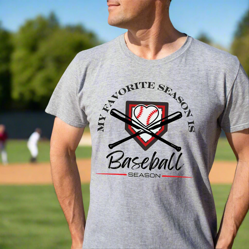 Baseball Shirt Baseball Fan Gift For Baseball Lover Favorite Season Baseball TShirt Sports Fan
