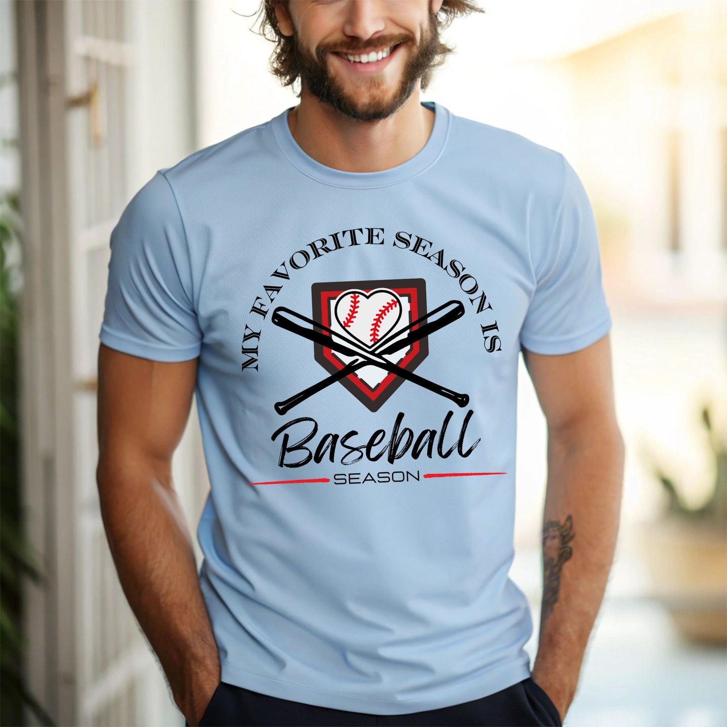 Baseball Shirt Baseball Fan Gift For Baseball Lover Favorite Season Baseball TShirt Sports Fan