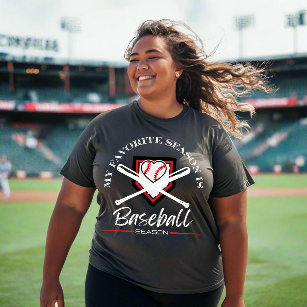 Baseball Shirt Baseball Fan Gift For Baseball Lover Favorite Season Baseball TShirt Sports Fan