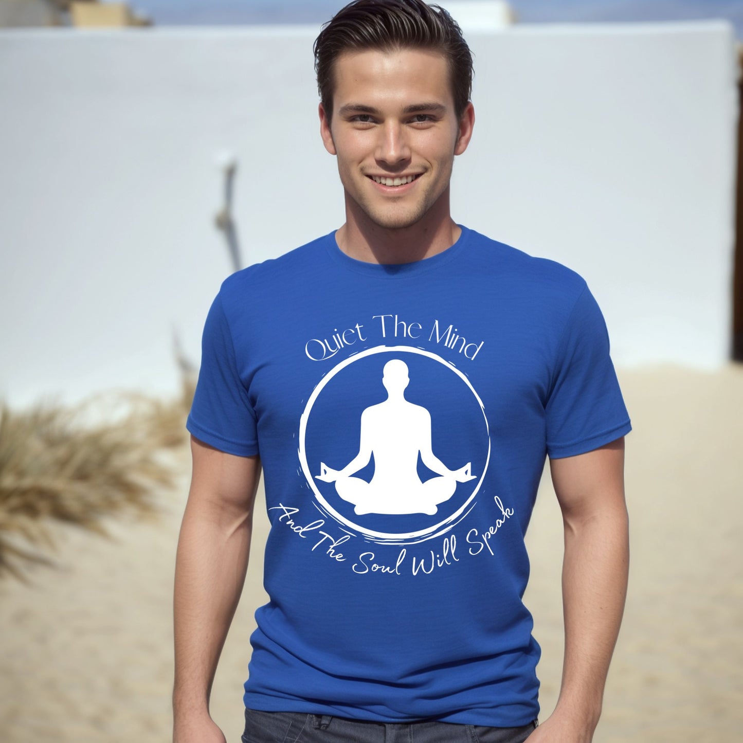 Quiet the Mind and the Soul Will Speak T-Shirt, Meditation Shirt,  Zen Shirt,  Manifest Shirt, Inspirational Meditation & Mindfulness Graphic TeeYoga Gift Yoga Lover Shirt