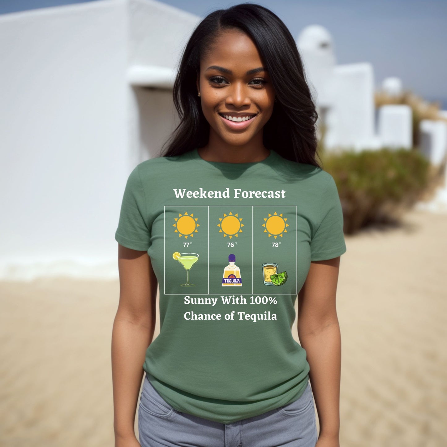 Tequila Weather Forecast T-Shirt, Funny Tequila Tee,  Summer and Party Lovers TShirt, Tequila Shirt, Tequila Lover Gift, Party Shirt, Tequila Gift, Drinking Night Shirt