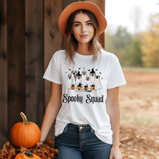 Spooky Squad Shirt Funny Halloween Tee Pet Lover Gift Cute Trick or Treat Tshirt Cute Halloween Top Ghost Shirt