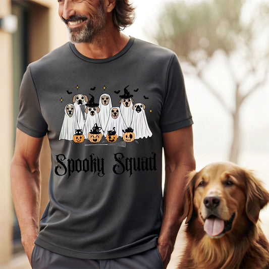 Spooky Squad Shirt Funny Halloween Tee Pet Lover Gift Cute Trick or Treat Tshirt Cute Halloween Top Ghost Shirt