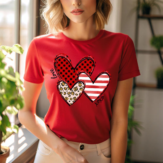 Valentines Day Shirt Cute Heart Tshirt XOXO Shirt Valentines Day Gift Love Tee Teacher Valentines Gift