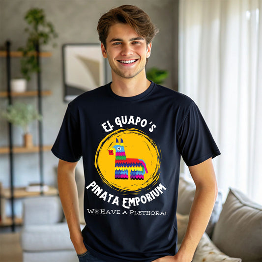 Graphic Tee El Guapo's Pinata Emporium Unisex T-Shirt, Cinco de Mayo Shirt, Funny Mexican Fiesta Top, Colorful Party Tee,