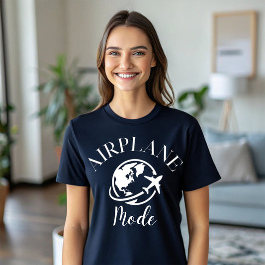 Airplane Mode TShirt Travel Gifts Adventure Time Tee Vacation Shirt Travel Tee